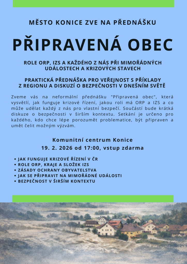 POZVÁNKA NA&nbsp;PŘEDNÁŠKU: PŘIPRAVENÁ OBEC