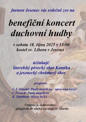 Benefiční koncert Jesenec
